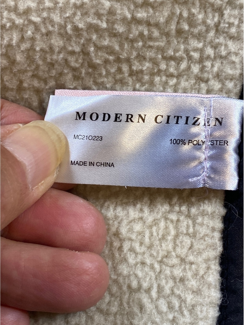 Madison White Shearling Jacket women Size XL - Picture 7 of 8